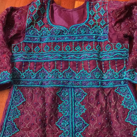 Fancy 3 piece Indian Pakistani outfit - Picture 4 of 7